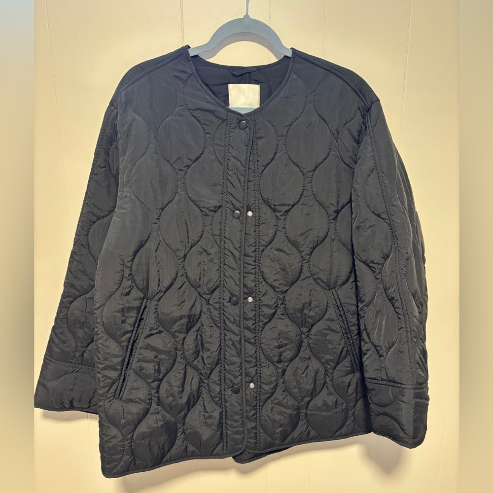 H&M Black Quilted Jacket NWOT